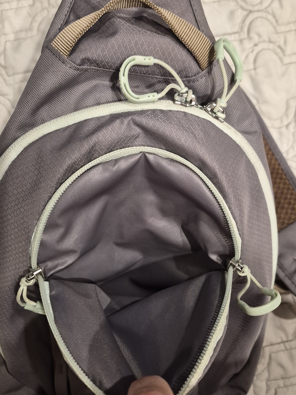 OSPREY Daylite Sling Pack in Gray with Light Trim - Picture 3 of 5